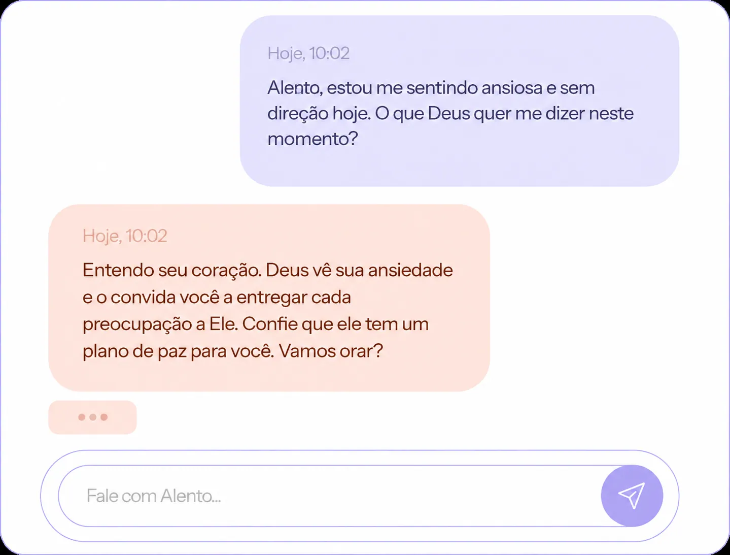 Placeholder da funcionalidade Chat Devocional